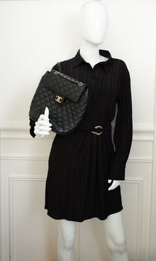 Chanel Black CC Urban Spirit Quilted Backpack Small Bag