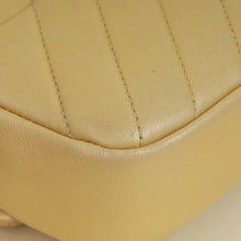 Chanel Light Metallic Gold CC Chevron Camera Case Small Flap Bag