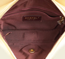 Chanel Light Metallic Gold CC Chevron Camera Case Small Flap Bag