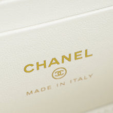 Chanel White CC Top Handle Vanity Chain