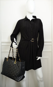 Chanel Black CC GST Tote Bag