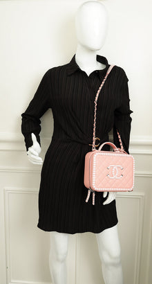 Chanel Bicolor CC Filigree Medium Vanity Case