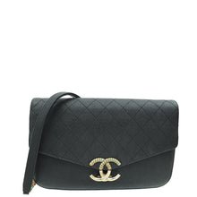 Chanel Black CC Quilted Cuba Flap Bag