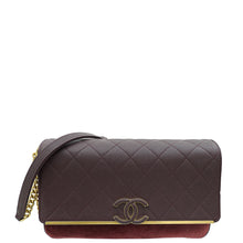 Chanel Burgundy CC Stitched Lady Coco Flap Bag
