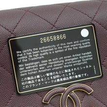 Chanel Burgundy CC Stitched Lady Coco Flap Bag