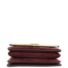 Chanel Burgundy CC Stitched Lady Coco Flap Bag