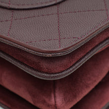 Chanel Burgundy CC Stitched Lady Coco Flap Bag