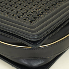 Chanel Black Braided Le Boy Reverso Flap Large Bag