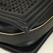 Chanel Black Braided Le Boy Reverso Flap Large Bag