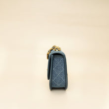 Chanel Blue CC Denim Messenger Bag