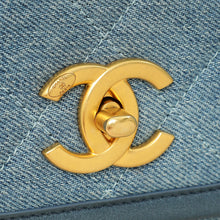 Chanel Blue CC Denim Messenger Bag