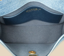 Chanel Blue CC Denim Messenger Bag