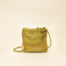 Chanel Olive Shiny 22 Mini Bag