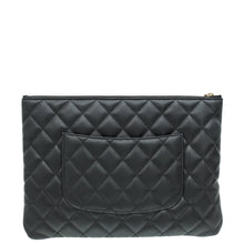 Chanel Black CC Quilted Zip Pouch
