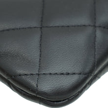 Chanel Black CC Quilted Zip Pouch