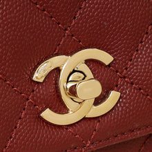 Chanel Burgundy Mini Coco Handle Bag