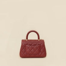 Chanel Burgundy Mini Coco Handle Bag