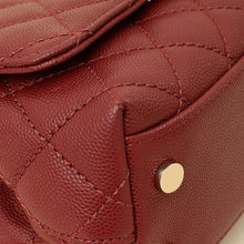 Chanel Burgundy Mini Coco Handle Bag