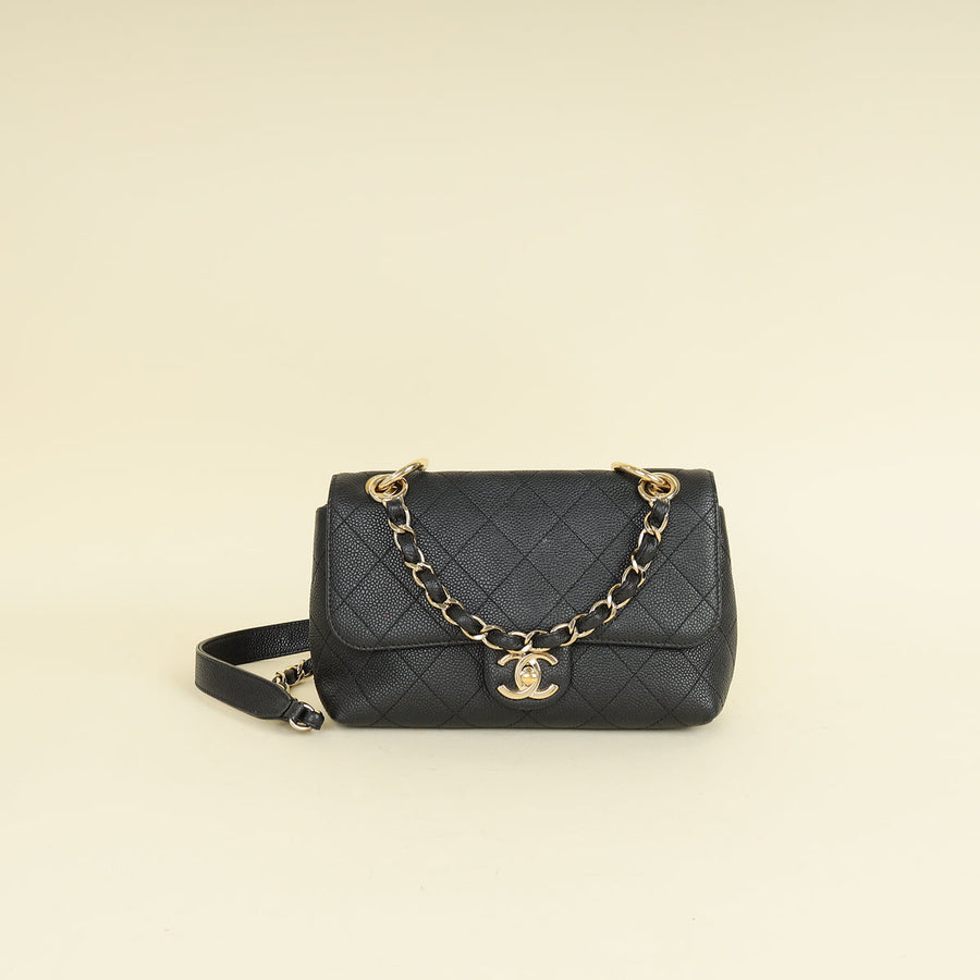 Chanel Black CC City Walk Flap Small Bag