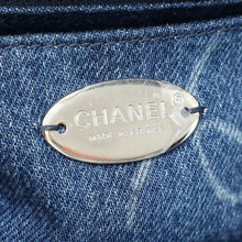 Chanel Blue CC Denim Print Mini Square Bag