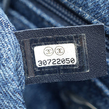 Chanel Blue CC Denim Print Mini Square Bag