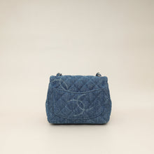 Chanel Blue CC Denim Print Mini Square Bag