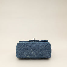 Chanel Blue CC Denim Print Mini Square Bag