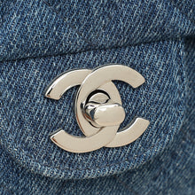 Chanel Blue CC Denim Print Mini Square Bag