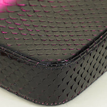 Chanel Bicolor Python Double Zip Wallet on Chain