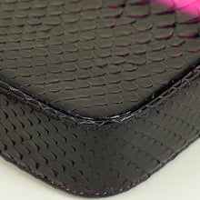 Chanel Bicolor Python Double Zip Wallet on Chain