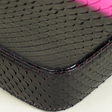 Chanel Bicolor Python Double Zip Wallet on Chain