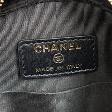 Chanel Black CC Chain Around Round Clutch Bag