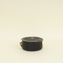 Chanel Black CC Chain Around Round Clutch Bag