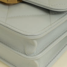 Chanel Light Grey CC Crystal Strass Bag With Chain