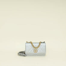 Chanel Silver CC 19 Wallet On Chain