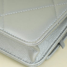 Chanel Silver CC 19 Wallet On Chain