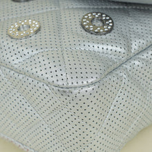 Chanel Silver CC Perforated Paris-Dubai Medal Single Flap Bag