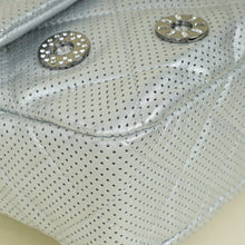 Chanel Silver CC Perforated Paris-Dubai Medal Single Flap Bag