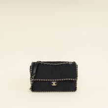 Chanel Black CC Satin Quilted Flap Bag