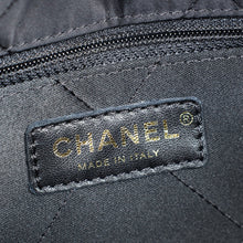 Chanel Black CC Satin Quilted Flap Bag