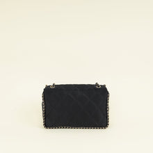 Chanel Black CC Satin Quilted Flap Bag