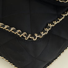 Chanel Black CC Satin Quilted Flap Bag
