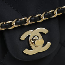 Chanel Black CC Satin Quilted Flap Bag