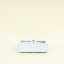 Chanel Metallic Pearl Blue CC Classic Double Flap Small Bag