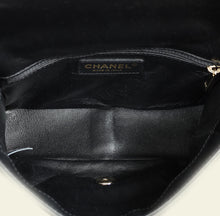 Chanel Black CC Top Handle Large Quilted Flap Bag