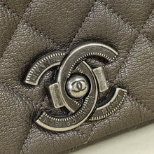Chanel Etoupe Grey CC City Rock Flap Large Bag