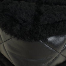 Chanel Black Furry Coco Flap Bag