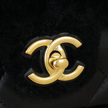 Chanel Black Furry Coco Flap Bag