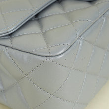 Chanel Metallic Gray Mini Rectangular Flap Top Handle Bag