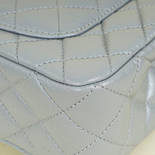 Chanel Metallic Gray Mini Rectangular Flap Top Handle Bag